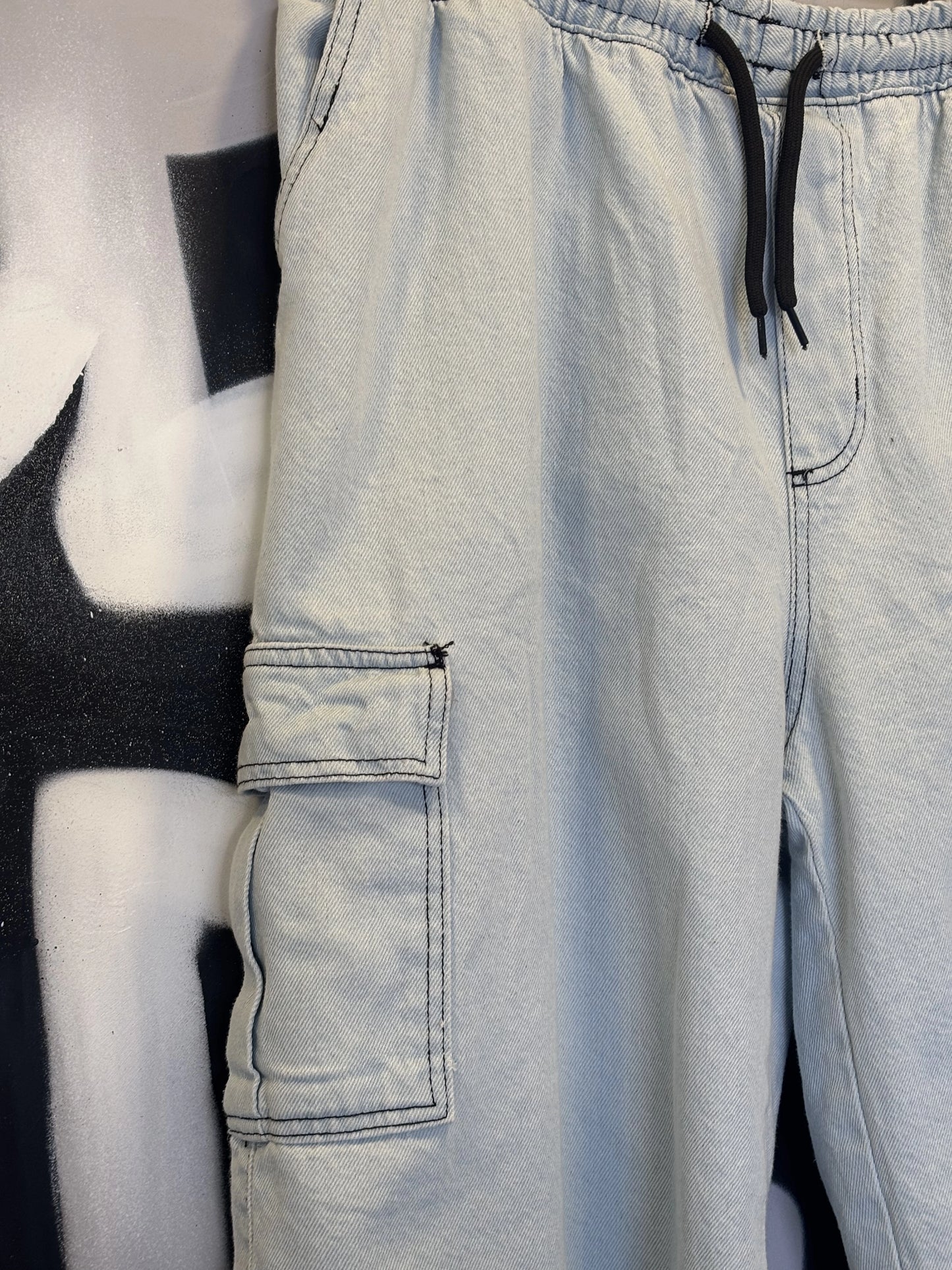 Jorts Trip Side Cargo Jeans Claro