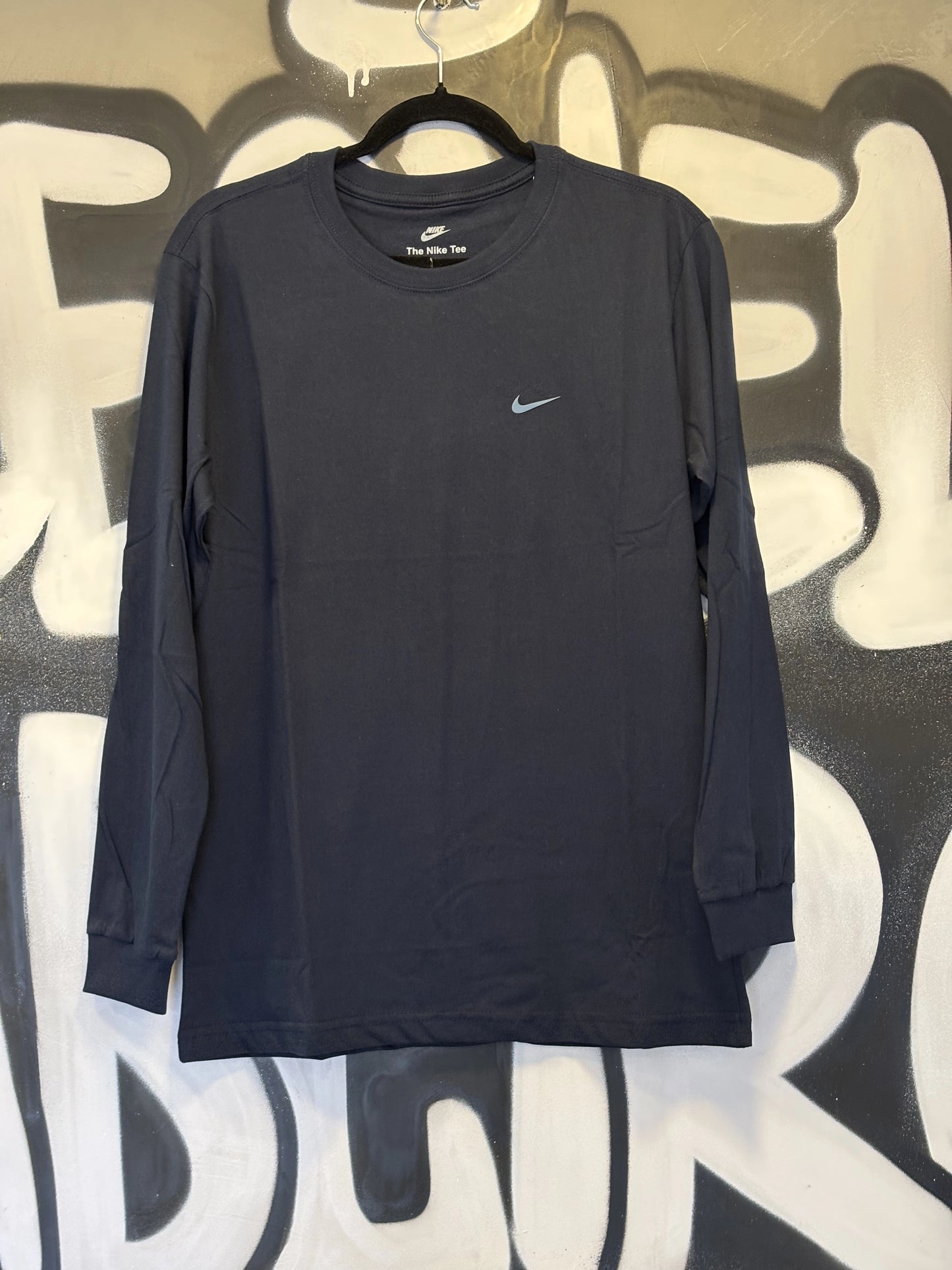 Camisa Manga Longa Nike Basic - Azul Marinho