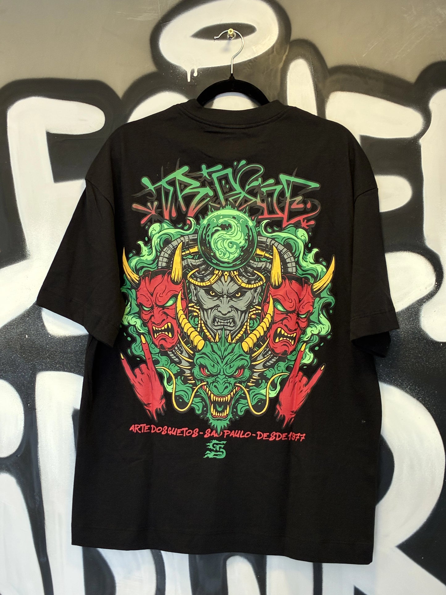 Camisa Trip Side Demon - Preta