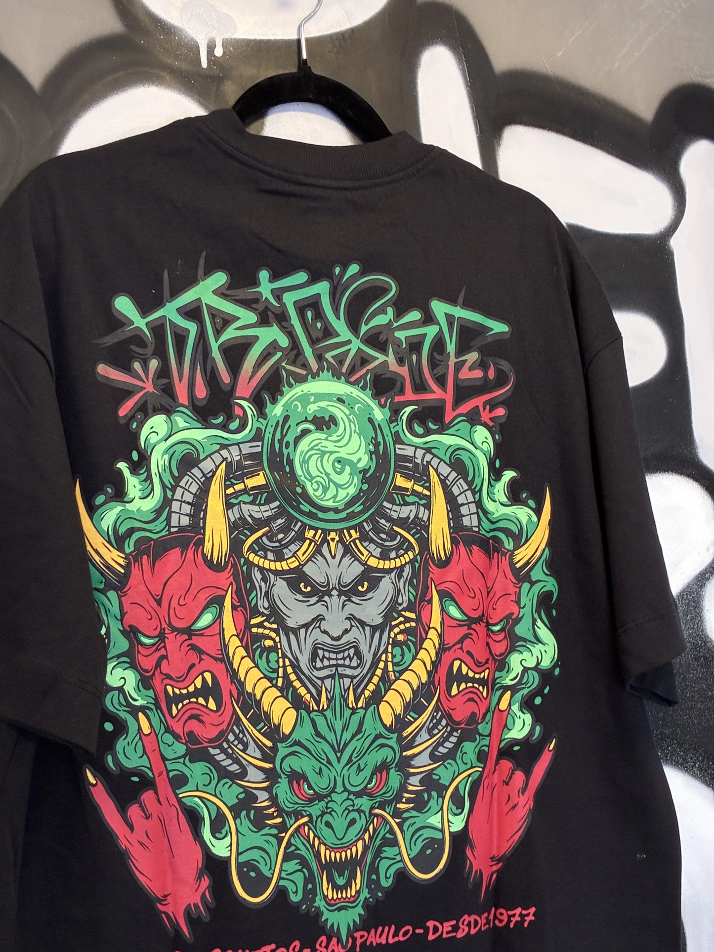 Camisa Trip Side Demon - Preta