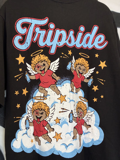 Camisa Trip Side Anjos - Preta