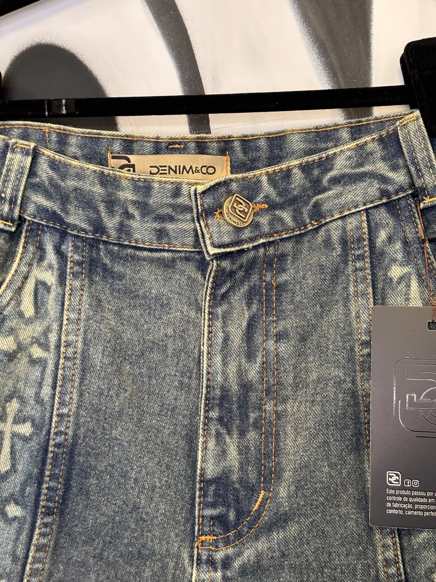 Bermuda Denim & Co. Baggy Jeans Cross