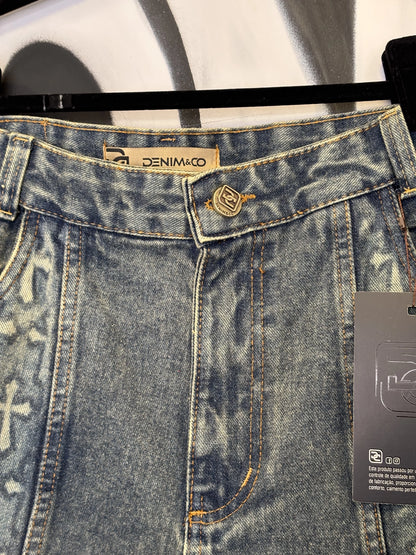 Bermuda Denim & Co. Baggy Jeans Cross