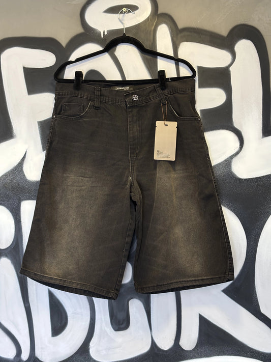 Bermuda Denim & Co. Baggy Preta Estonada