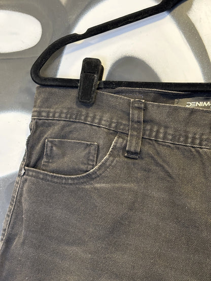 Bermuda Denim & Co. Baggy Preta Estonada