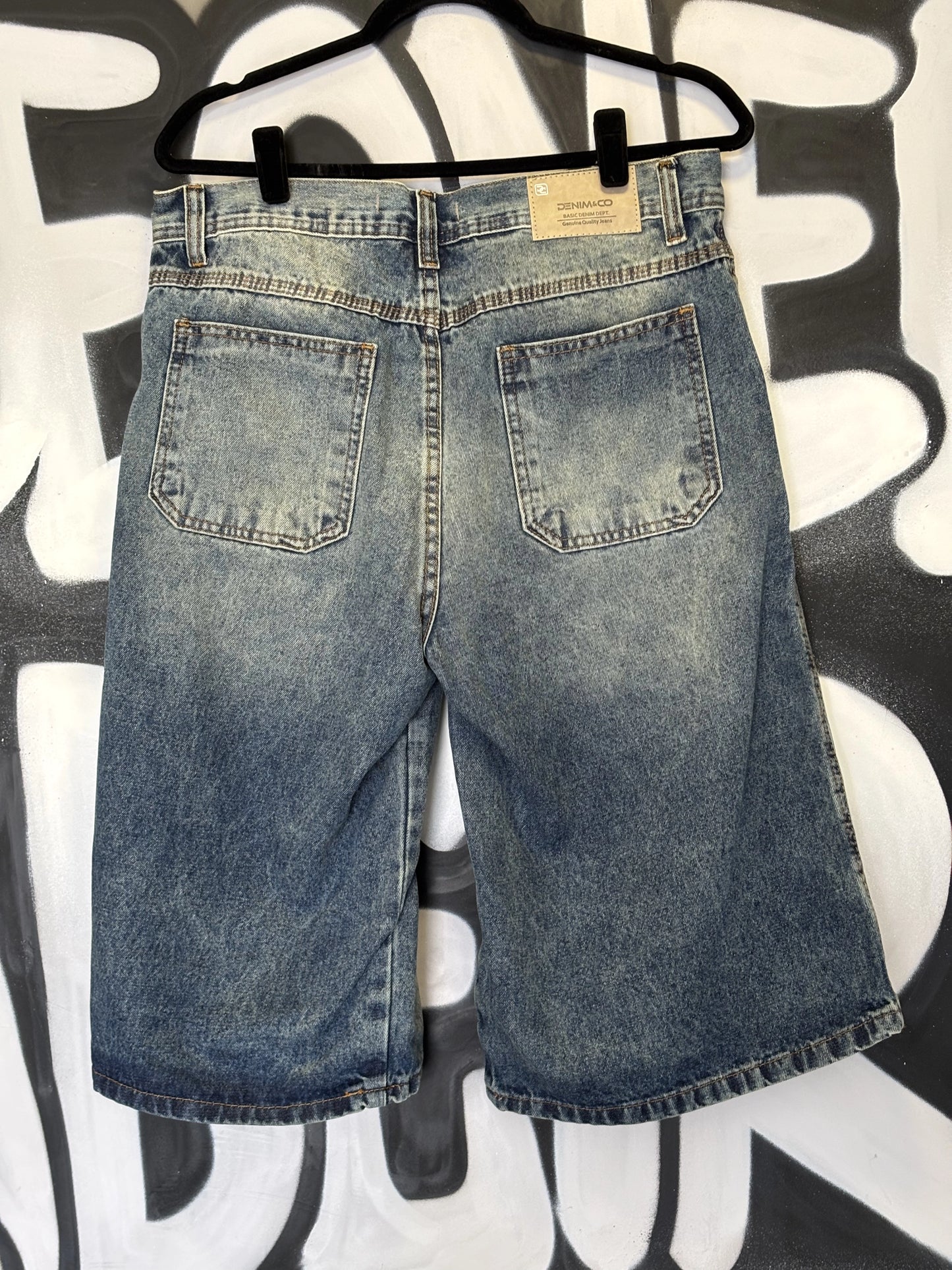 Bermuda Baggy Denim & Co. Ciano
