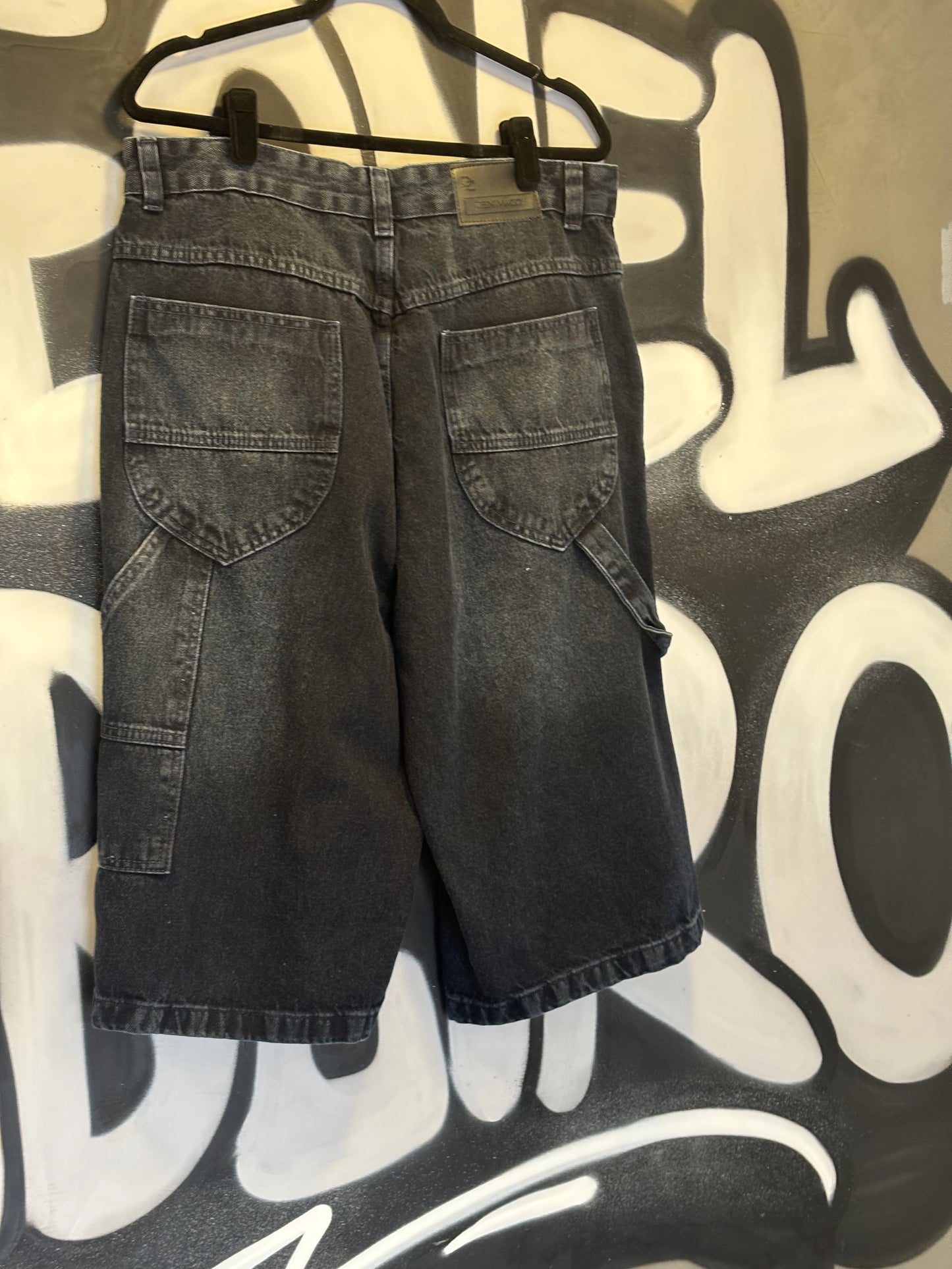 Bermuda Baggy Denim & Co. Preta Estonada
