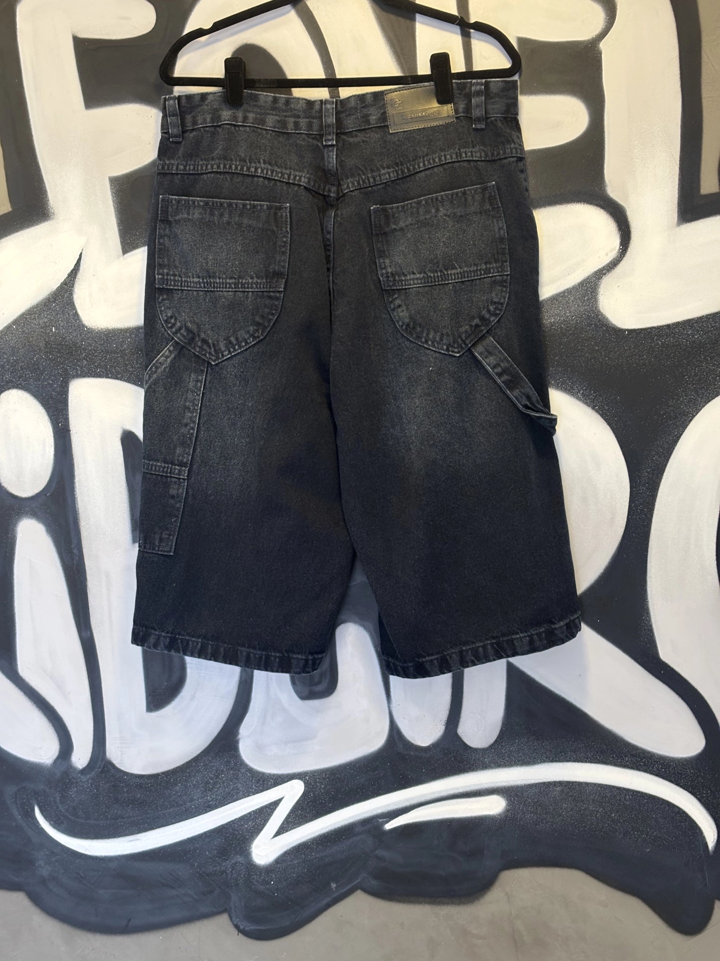 Bermuda Baggy Denim & Co. Preta Estonada