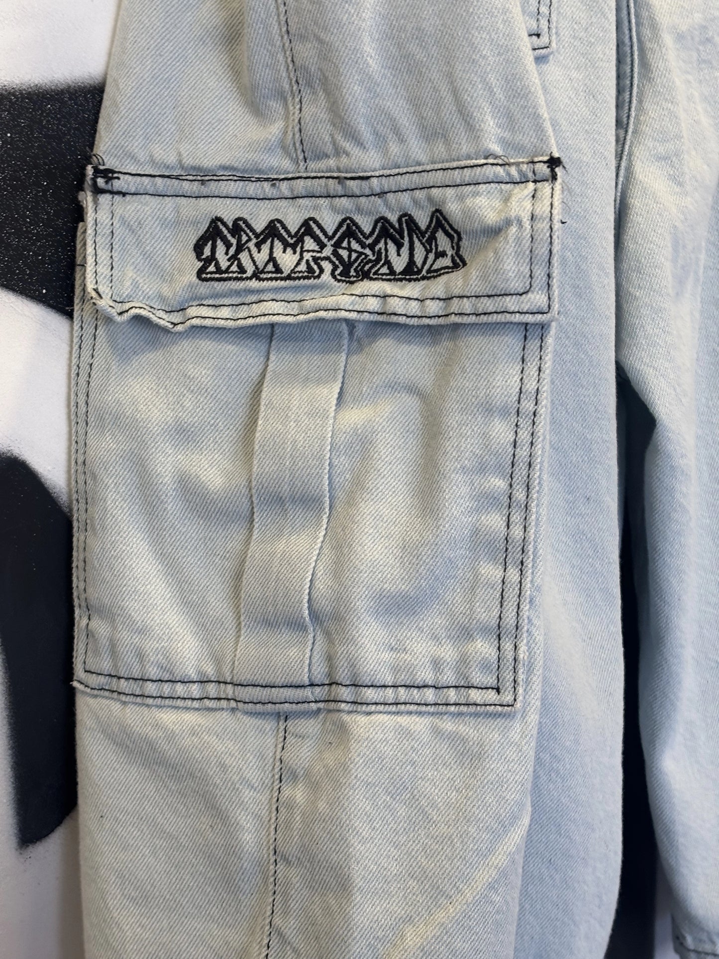 Jorts Trip Side Cargo Jeans Claro