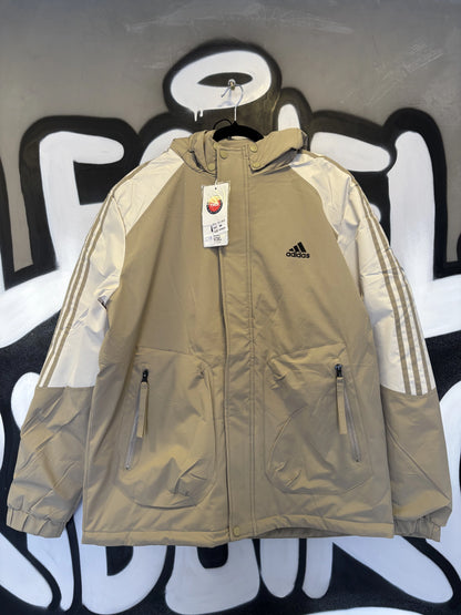 Corta Vento Adidas - Bege e Branco