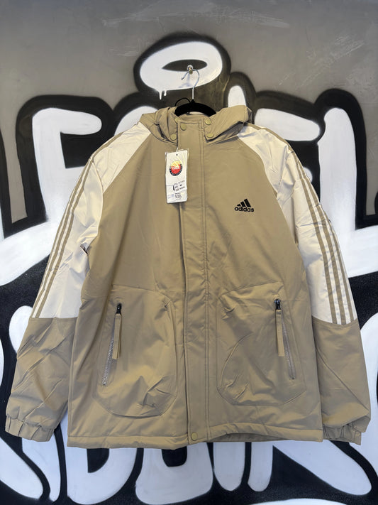 Corta Vento Adidas - Bege e Branco