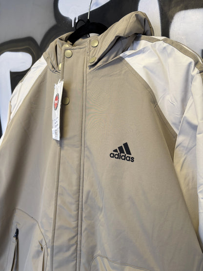 Corta Vento Adidas - Bege e Branco